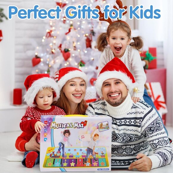 Floor Piano Mat for Toddlers 1-3 with Music Sounds Educational Baby Musical Toys - Picture 9 of 12